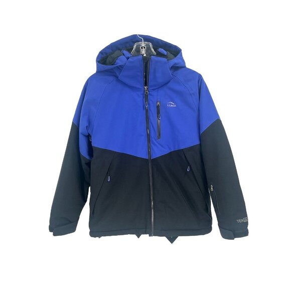 L.L. Bean Other - LL Bean Winter Coat Ski Jacket Fleece Lined Blue Black Sz Youth Large 14-16